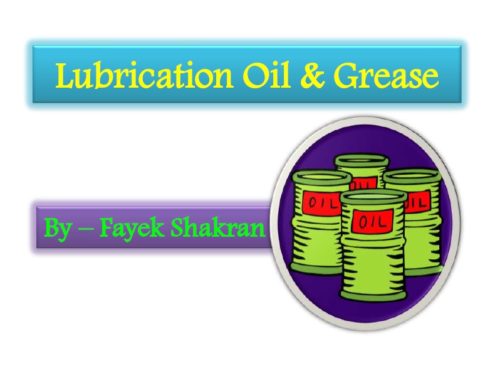 Lubrication Oil and Grease Course