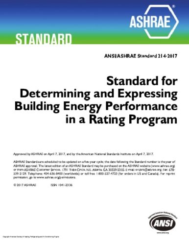 ASHRAE Standard 214-2017