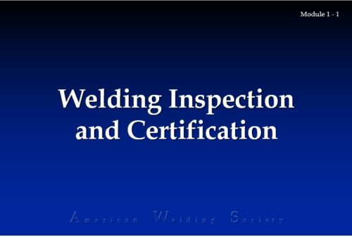 Welding Inspection and Certification