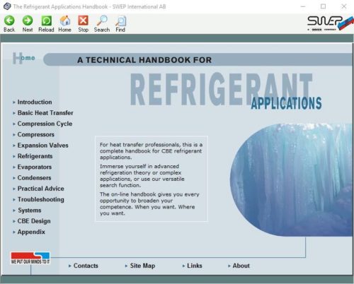 A technical handbook for Refrigerant Application