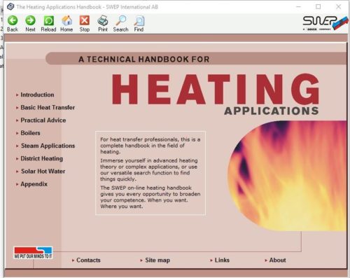 A technical handbook for heating applications