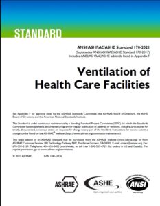 ASHRAE Standard 170-2021 Ventilation of Health Care Facilities